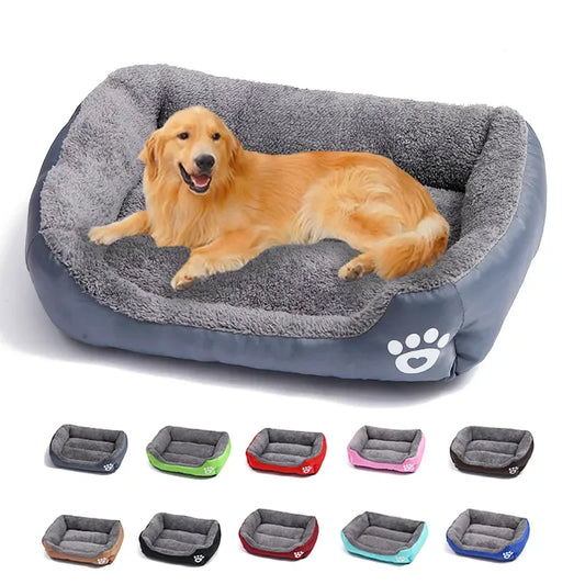 Cat Dog Bed Square Plush Kennel