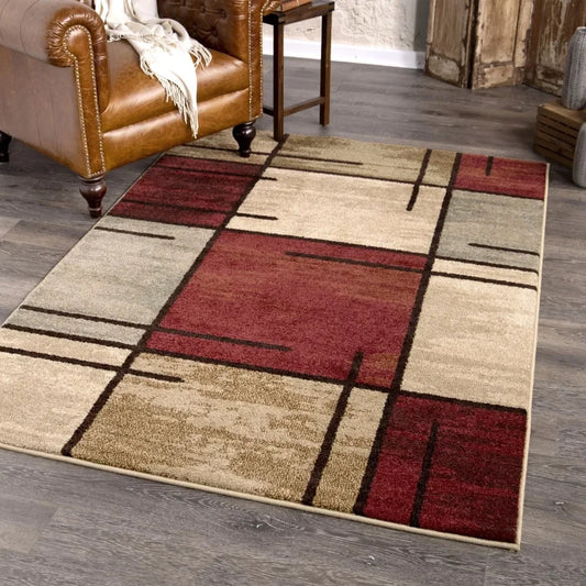 Decoration Home Spice Grid Area Rug