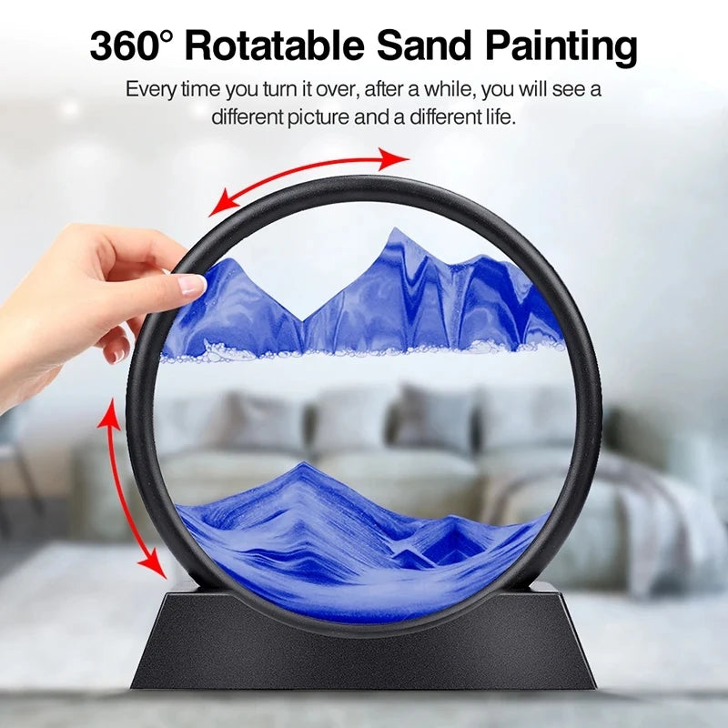 3D Moving Sand Art Office Home Decoration Gift